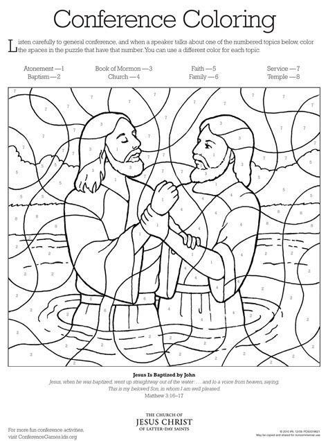 Lds Printable Coloring Pages