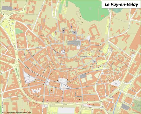 1926 Vintage Map of Le PuyenVelay France Vintage City Map Etsy