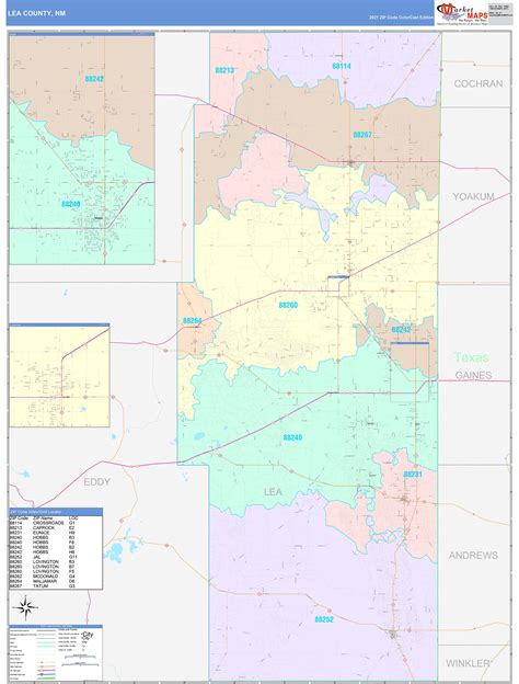 Lea Zip Code Map, New Mexico Lea County Zip Codes