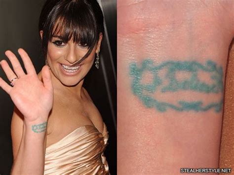 Images and Meanings of Lea Michele’s Tattoos Tattoo Me Now