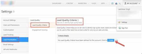 Lead Quality Criteria
