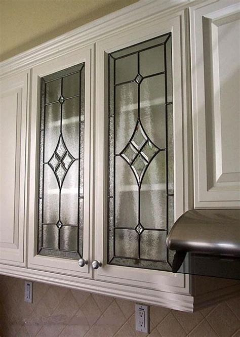 leaded glass panels with bevels / ©Feasby & Bleeks in 2019 Glass kitchen