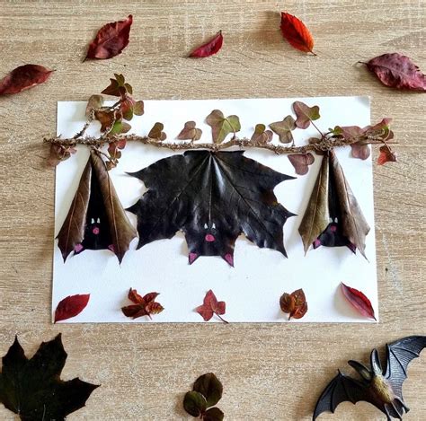 Leaf Bat Crafts