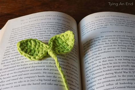 Leaf Bookmark Crochet