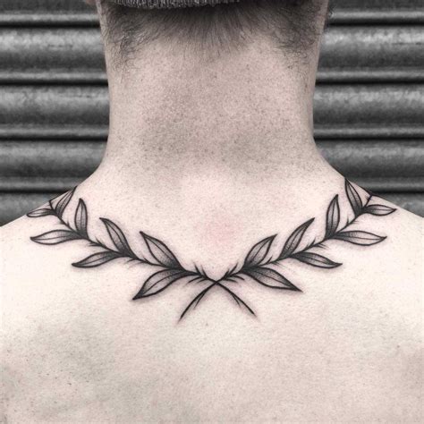 Leaf Neck Tattoos