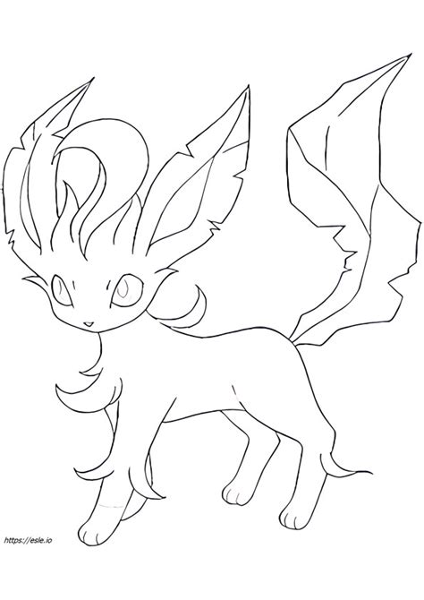 Leafeon Coloring Page