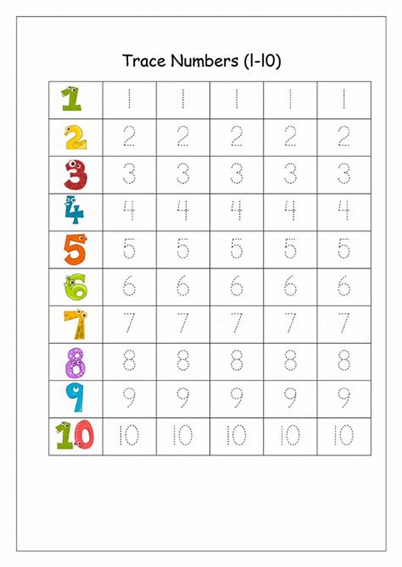Learn How To Write Numbers Printable