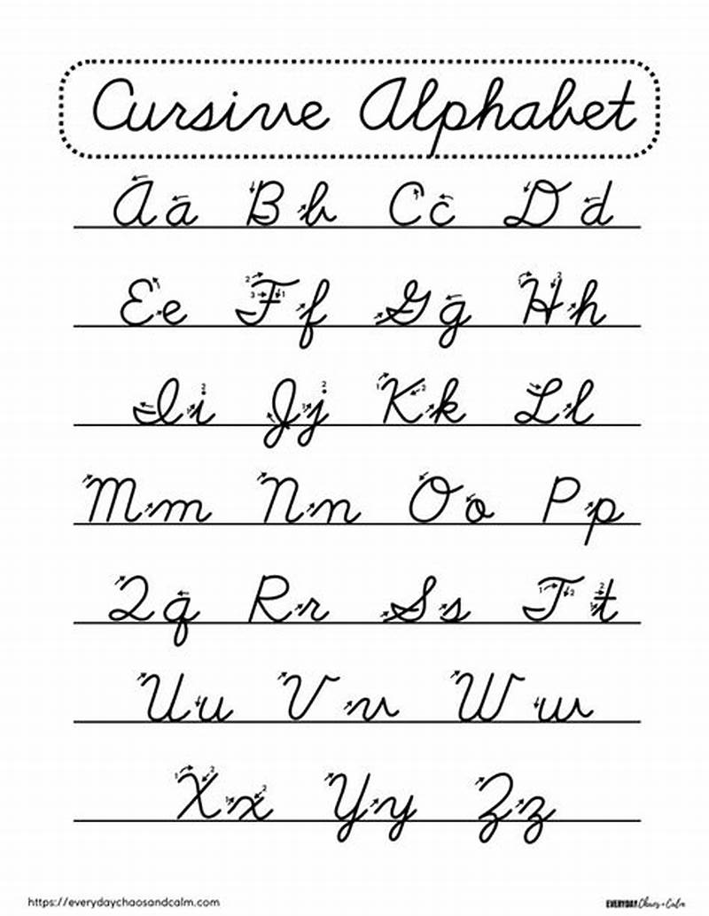 Learn To Write In Cursive Printables