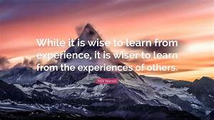 Learn from Experience