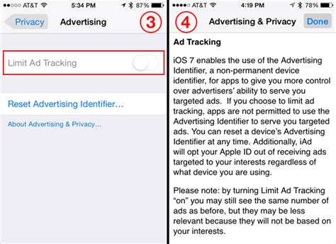 Learn more about Ad Tracking on iPhone
