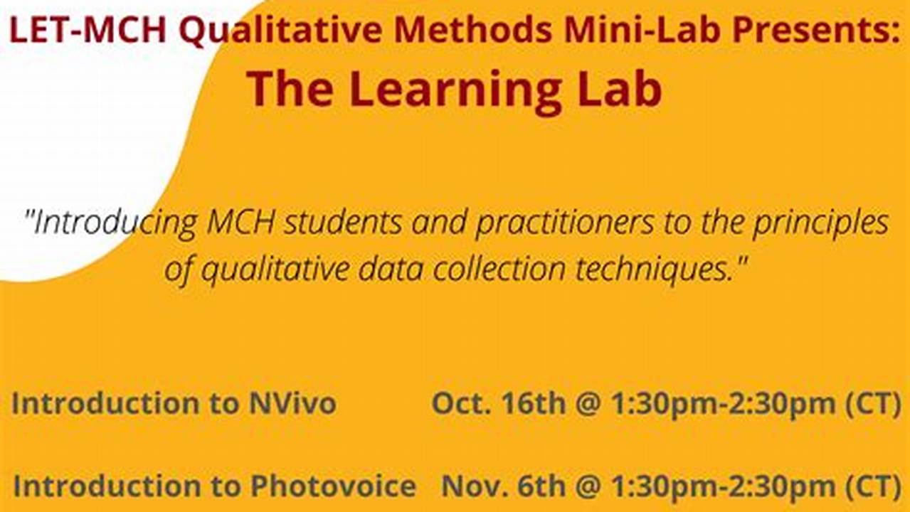 Learning Lab Calendar