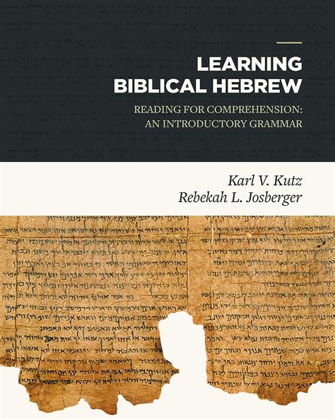 Learning Biblical Hebrew Reading For Comprehension An Introductory Grammar