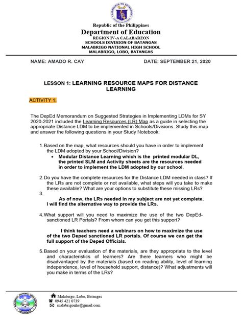 Distance Learning Create a Map Editable Interactive Activity Google
