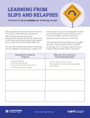 Learning from Relapses