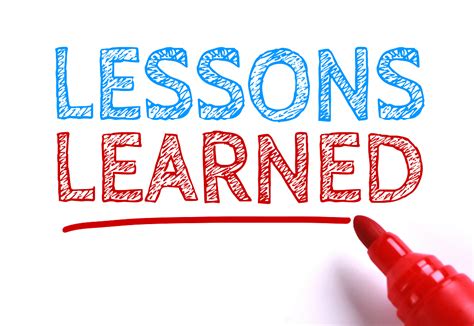 Learning lessons