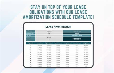 Lease Schedule Template Excel