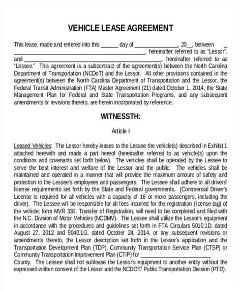 Lease Agreement for Your Truck