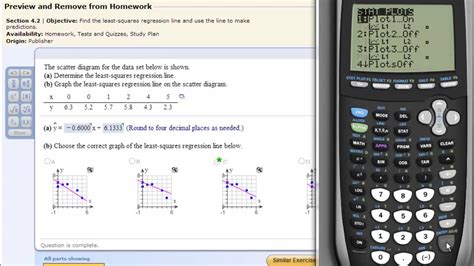 Least Squares Regression Line Calculator