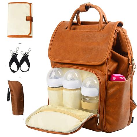 Leather Baby Backpack Diaper Bags: A Stylish And Practical Choice For Modern Parents