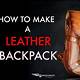 Leather Backpack Template
