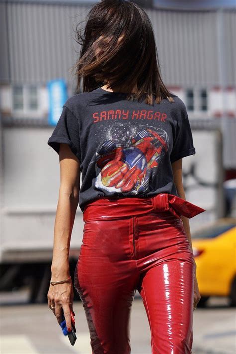 Rock a Stylish Edge: Leather Pants and Graphic Tee Outfit