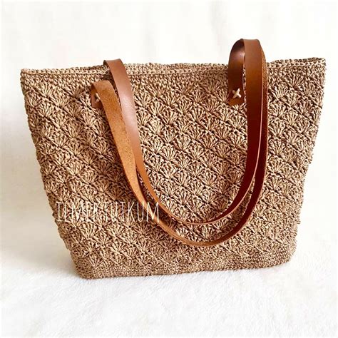 Leather Crochet Bag
