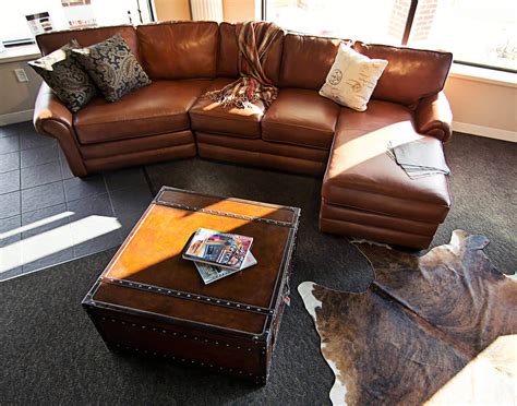 Leather Cuddler Sectional