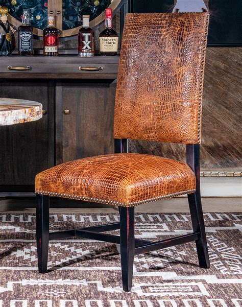 Dining Room Table with Leather Chairs