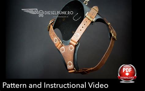 Leather Dog Harness Template