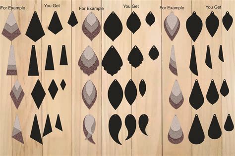 Download Leather Earrings Cut Files