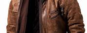 Leather Jacket Removable Hood