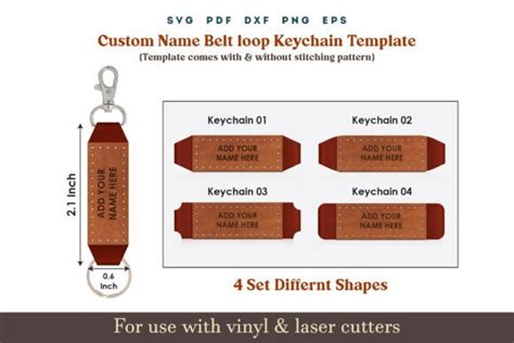 Elevate Your Style with Leather Keychain SVG: Accessorize in Fashionable Flair