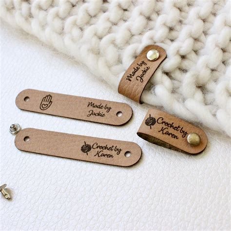 Leather Labels For Crochet