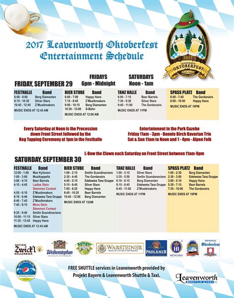 Leavenworth Events Calendar