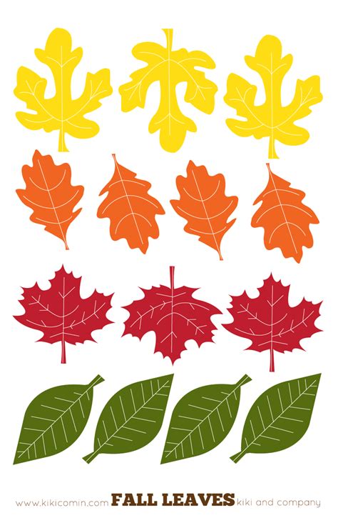 Leaves Cut Outs Printables