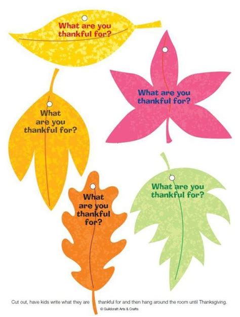 Leaves Of Thankfulness Printable