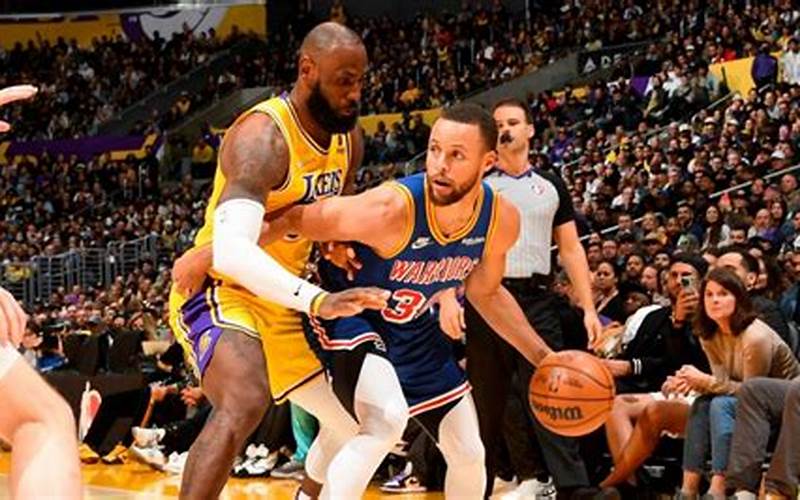Lebron James And Stephen Curry In Warriors Vs Lakers