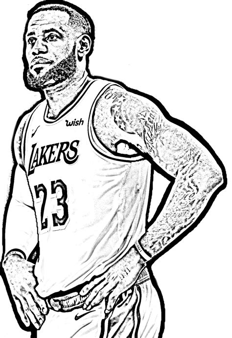 Lebron James Color Pages