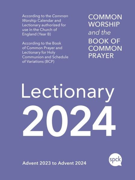 Lectionary 2024 SPCK Editor