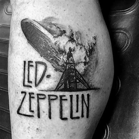 "First tattoo, simple Led Zeppelin tattoo done by Chris