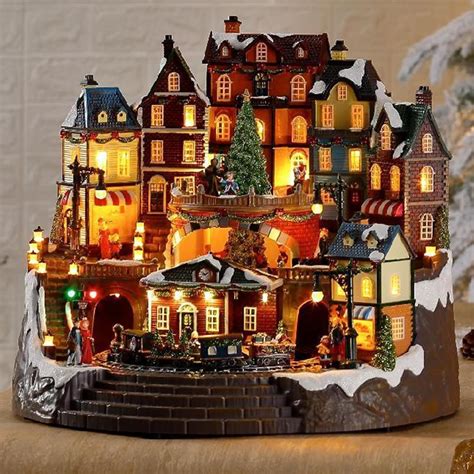 Led Musical Christmas Village