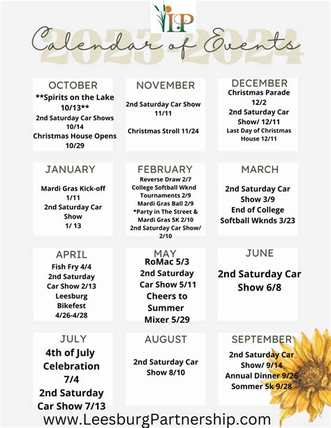 Leesburg Va Calendar Of Events