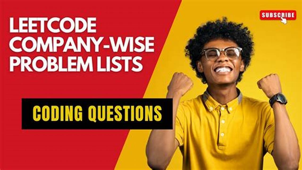 Leetcode Company Wise Questions 2024