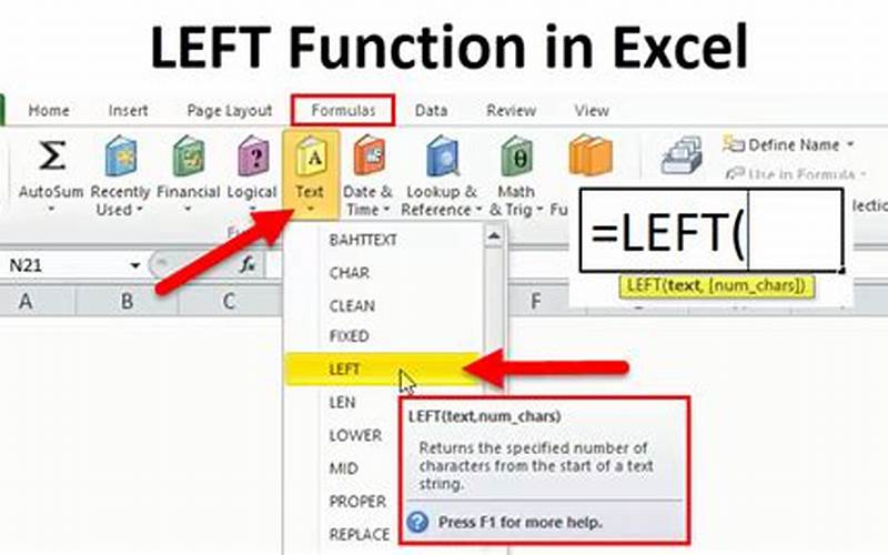 Left Excel