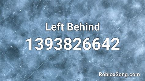 Left Behind - Roblox