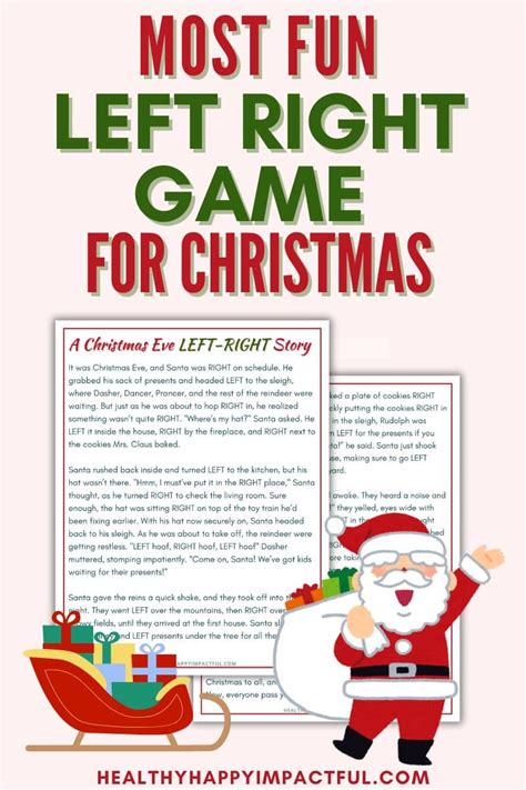 Get in the Festive Spirit with Our Left Right Christmas Game!