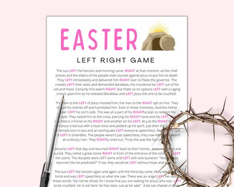 Left Right Game Easter