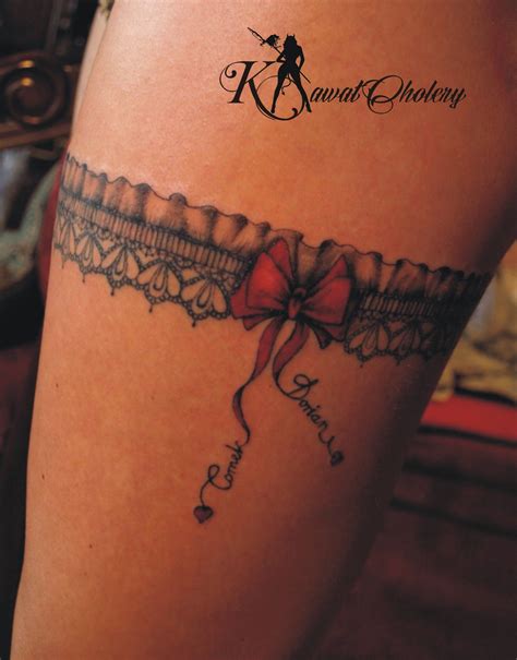 Leg Garter Tattoos