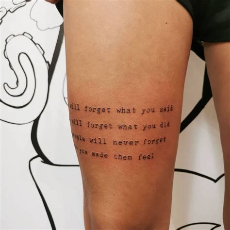 Leg Quote Tattoos
