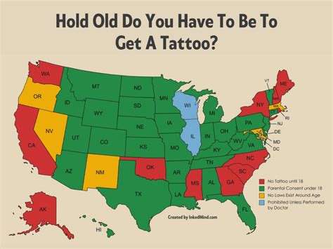 Legal Age For Tattoos In Nc Tattoo And Piercing Laws All